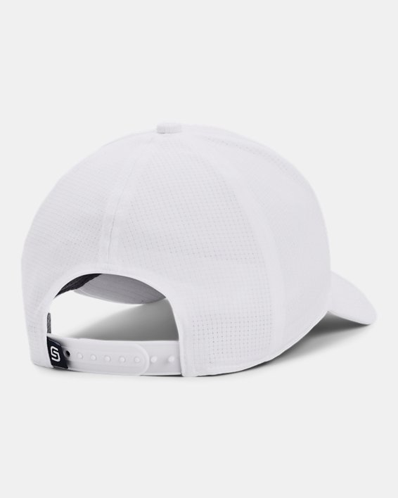 男士UA Jordan Spieth Tour Adjustable運動帽 in White image number 1